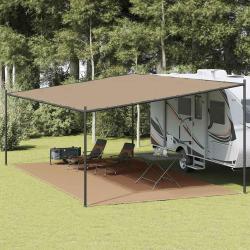 Tapis de tente Taupe 400x800 cm PEHD