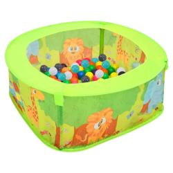 Piscine &agrave; balles avec 300 balles pour enfants 75x75x32 cm