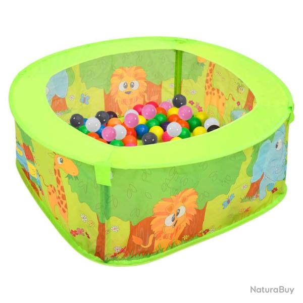 Piscine � balles avec 300 balles pour enfants 75x75x32 cm