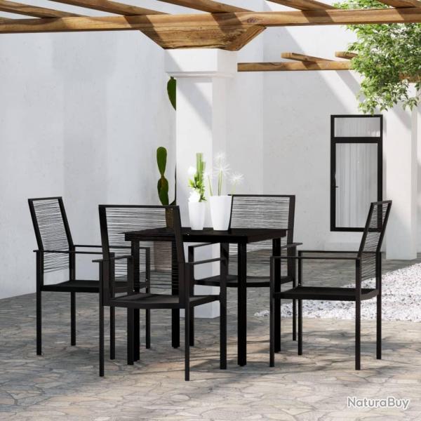 Ensemble � manger de jardin 5 pcs Noir