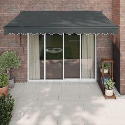 Auvent r&eacute;tractable automatique anthracite 3x2,5 m