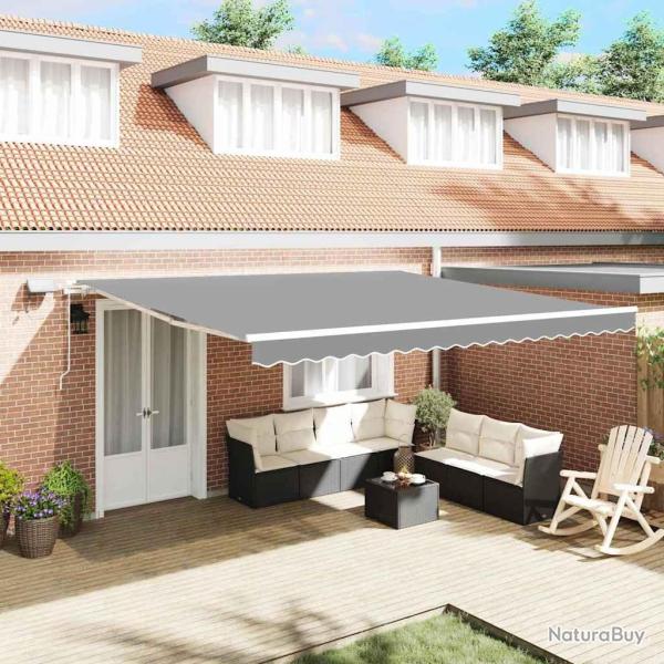 Cadre d'auvent Blanc 450 � 350 cm Aluminium
