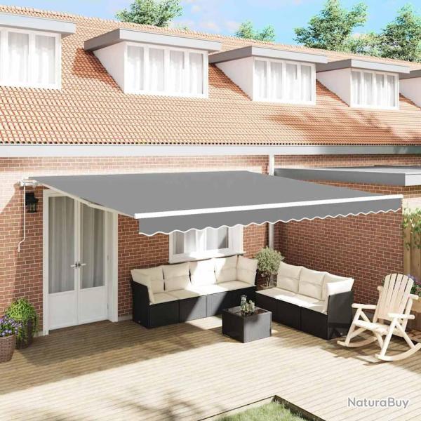 Cadre d'auvent Blanc 400 � 350 cm Aluminium