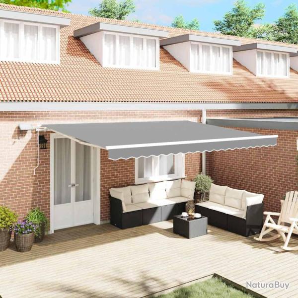 Cadre d'auvent Blanc 500 � 300 cm Aluminium