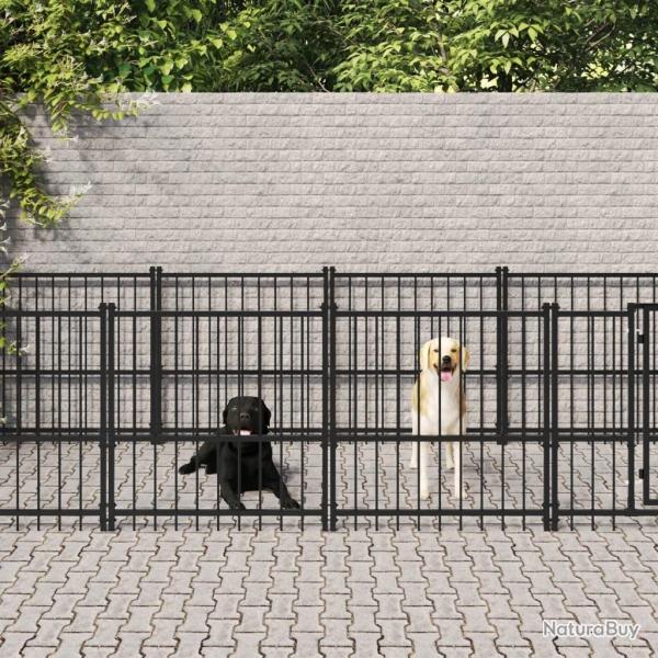 Chenil d'ext�rieur pour chiens Acier 7,51 m�