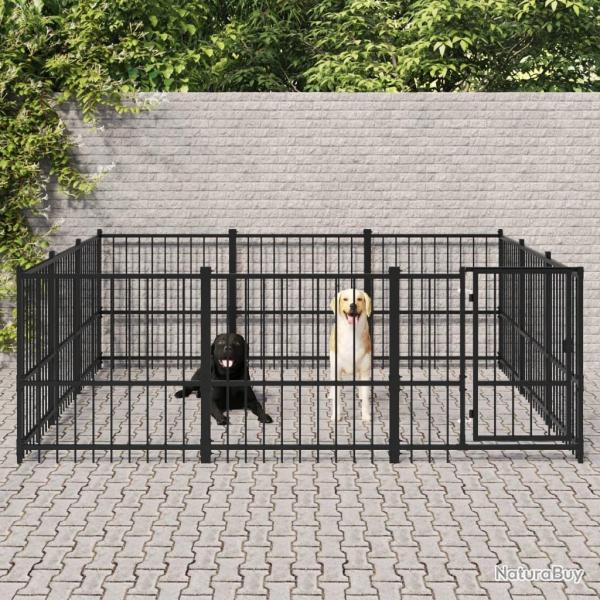 Chenil d'ext�rieur pour chiens Acier 8,47 m�