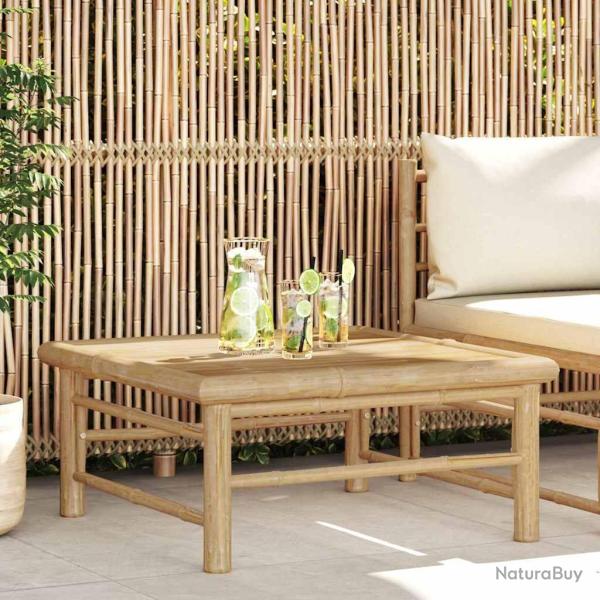 Table de jardin 65x65x30 cm Bambou