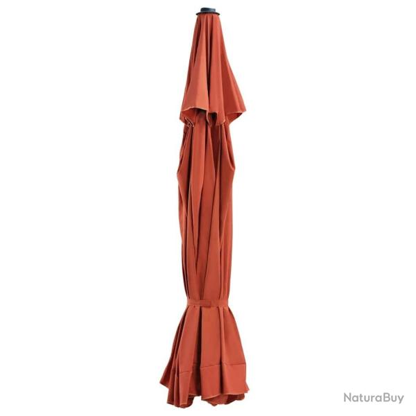 Tissu de remplacement de parasol d'ext�rieur Terre cuite 500 cm