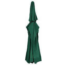 Tissu de remplacement pour parasol d'ext&eacute;rieur Vert 610 cm