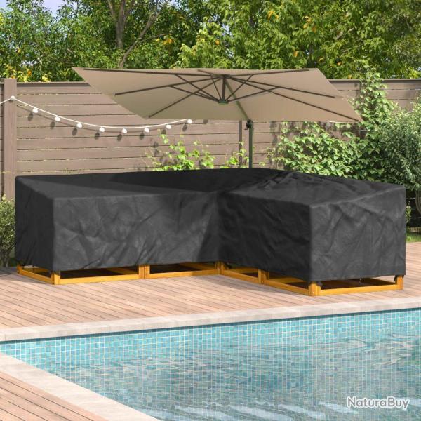 Housse pour meubles Noir 255 x 255 x 80 cm Tissu Oxford 210D