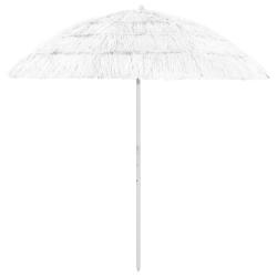 Parasol de plage Hawaii blanc 240 cm
