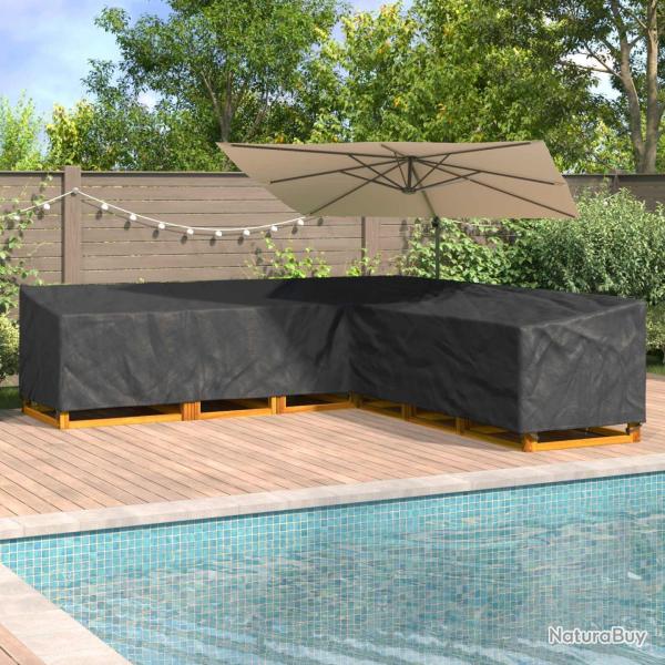 Housse pour meubles Noir 325 x 325 x 80 cm Tissu Oxford 210D