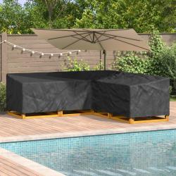 Housse pour meubles Noir 270 x 270 x 80 cm Tissu Oxford 210D