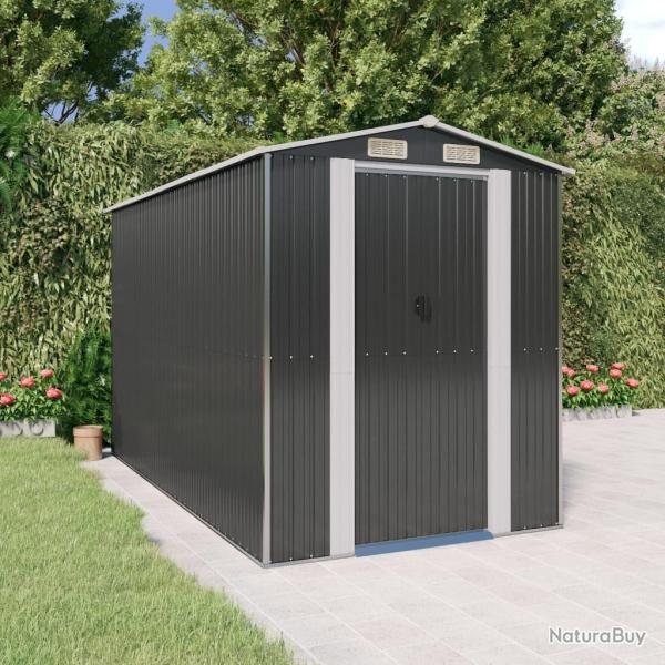 Abri de jardin Anthracite 192x357x223 cm M�tal galvanis�