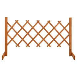 Cl&ocirc;ture en treillis de jardin Orange 120x60 cm Bois de sapin