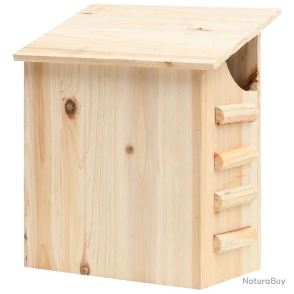 Maison pou chauve-souris Bois de sapin massif 30x20x38 cm