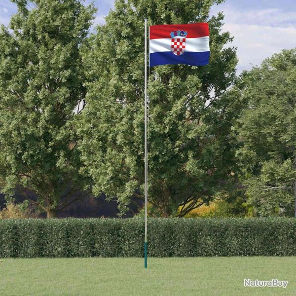 Drapeau de la Croatie et m�t 6,08 m Aluminium