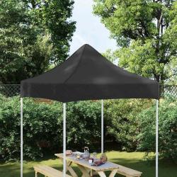 Toit de tente de r&eacute;ception 2x2 m Noir 270 g/m&sup2;