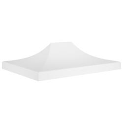 Toit de tente de r&eacute;ception 4,5x3 m Blanc 270 g/m&sup2;