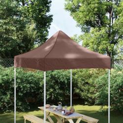 Toit de tente de r&eacute;ception 2x2 m Marron 270 g/m&sup2;