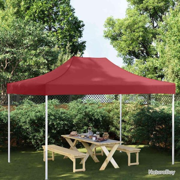 Toit de tente de r�ception 4,5x3 m Bordeaux 270 g/m�