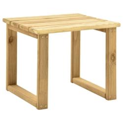 Table de transat 30x30x26 cm Bois de pin impr&eacute;gn&eacute;