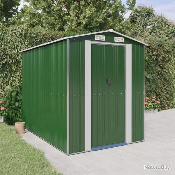 Abri de jardin Vert 192x274x223 cm M�tal galvanis�