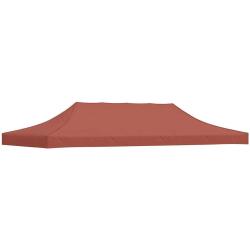 Toit de tente de r&eacute;ception 6x3 m Terre cuite 270 g/m&sup2;