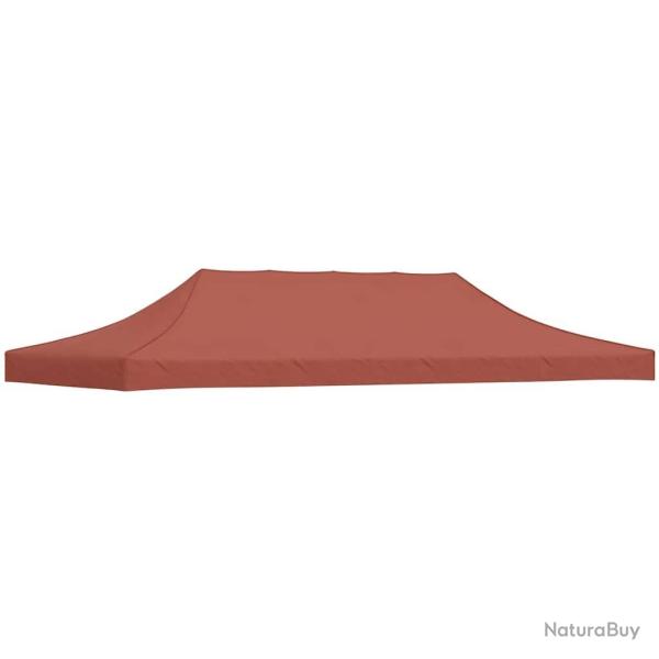 Toit de tente de r�ception 6x3 m Terre cuite 270 g/m�