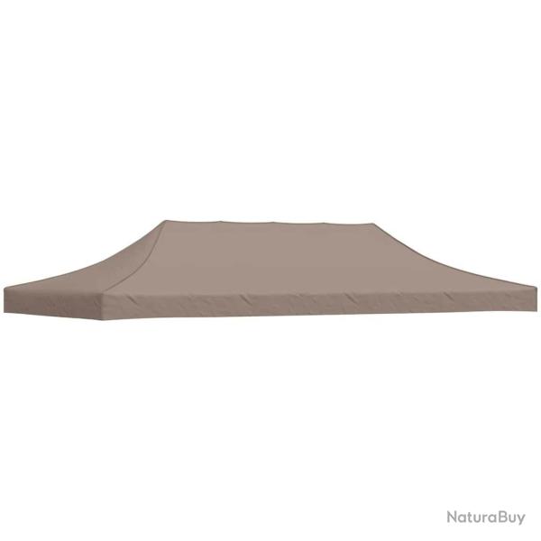 Toit de tente de r�ception 6x3 m Taupe 270 g/m�