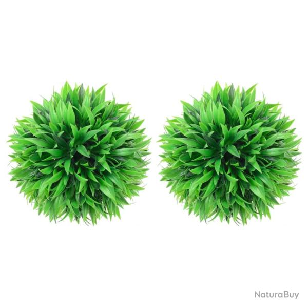Boules de buis artificielles 2 pcs 20 cm