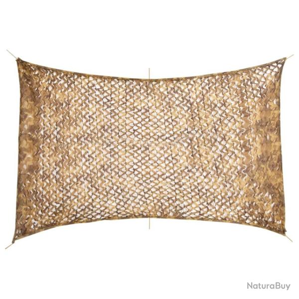 Filet de camouflage avec sac de rangement 410x285 cm sable