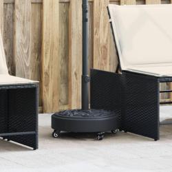 Base de parasol avec roues pour m&acirc;ts &Oslash;38 / 48 mm 27 kg rond