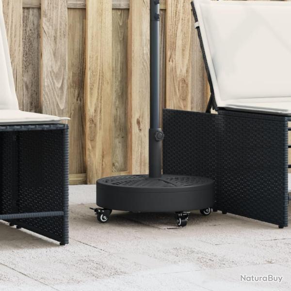 Base de parasol avec roues pour m�ts �38 / 48 mm 27 kg rond