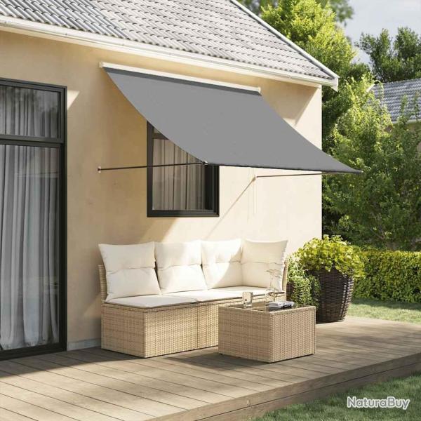 Auvent r�tractable anthracite 200x150 m tissu et acier