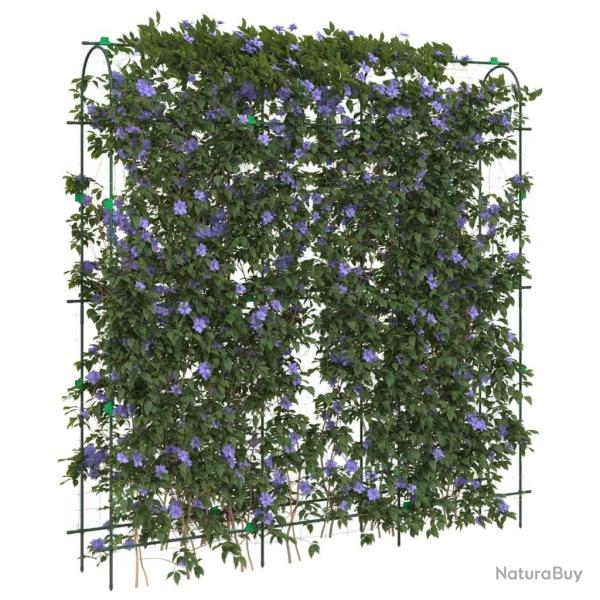 Treillis de jardin pour plantes grimpantes forme de U acier
