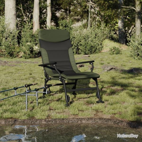 Chaise de p�che avec accoudoir pliable vert