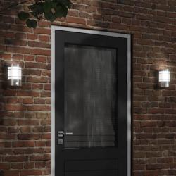 Appliques murales d'ext&eacute;rieur et capteurs 2pcs acier inoxydable