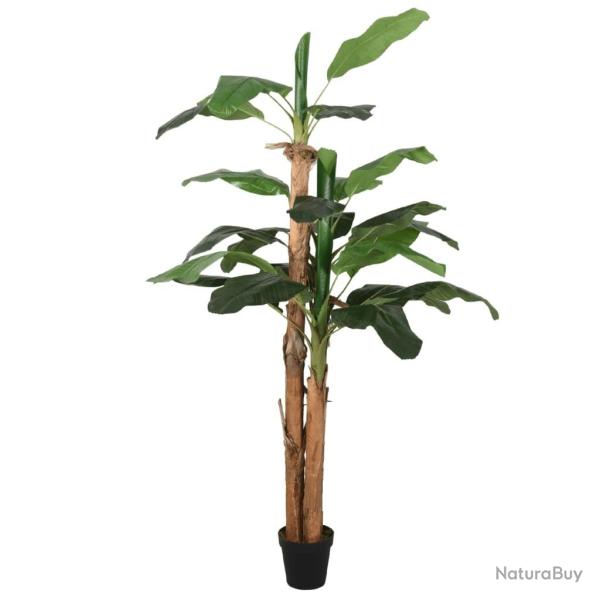 Bananier artificiel 19 feuilles 180 cm vert