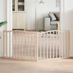 Barri&egrave;re pour chien pliable 2 panneaux 160 cm bois de peuplier