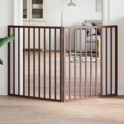 Barri&egrave;re pour chien pliable 2 panneaux 160 cm bois de peuplier