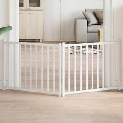 Barri&egrave;re pour chien pliable 2 panneaux 160 cm bois sapin massif