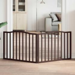 Barri&egrave;re pour chien pliable 2 panneaux 160 cm bois de peuplier