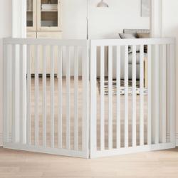 Barri&egrave;re pour chien pliable 2 panneaux 160 cm bois de peuplier