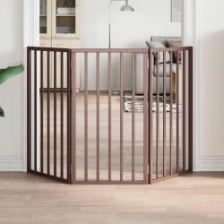 Barri&egrave;re pour chien pliable 3 panneaux 150 cm bois de peuplier