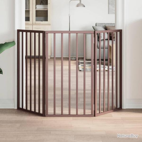 Barri�re pour chien pliable 3 panneaux 150 cm bois de peuplier
