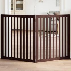 Barri&egrave;re pour chien pliable 2 panneaux 160 cm bois de peuplier