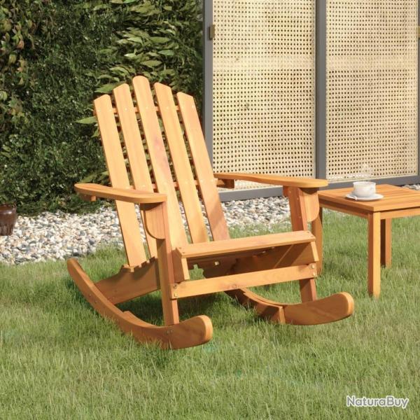Chaise � bascule Adirondack bois massif d'acacia