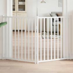 Barri&egrave;re pour chien pliable 2 panneaux 160 cm bois sapin massif