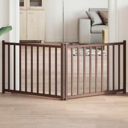 Barri&egrave;re pour chien pliable 2 panneaux 160 cm bois sapin massif